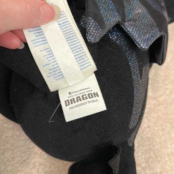 Build A Bear | How To Train Your Dragon Toothless Plush Black Tail BAB Stuffed - Picture 4 of 5